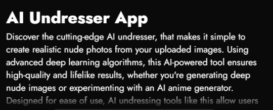 AI undresser app